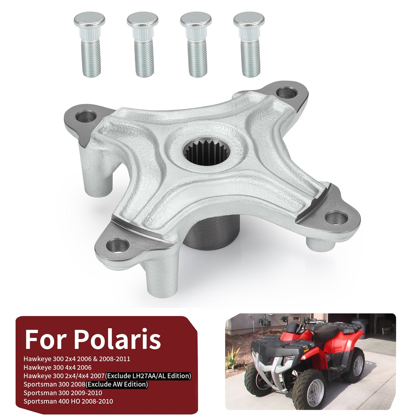Rear Hub for Polaris Hawkeye 300 (2006–2011)
