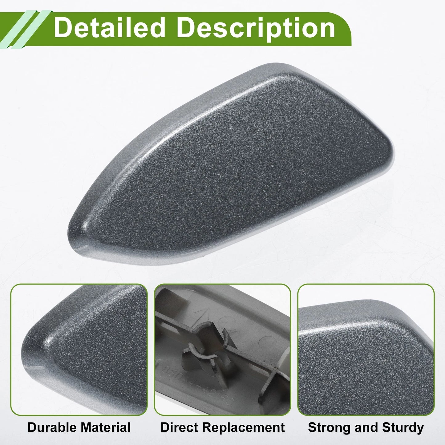 Front Right Washer Nozzle Cover Cap for Toyota Rav4 (2010–2012) 8504442150 Gray