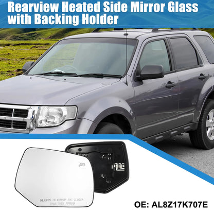 Heated Right Side Rearview Mirror Glass for Ford Escape (2008–2012)