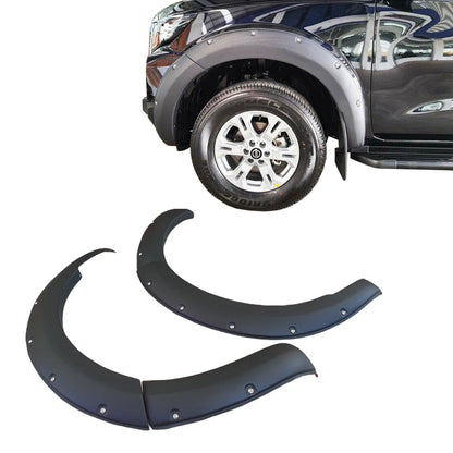 Matte Black Bolted Front Fender Flares for Nissan Navara (2020-2022)