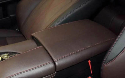 Armrest Box Cover Trim / Dark Brown Leather for Lexus RX350 450h (2016–2022)