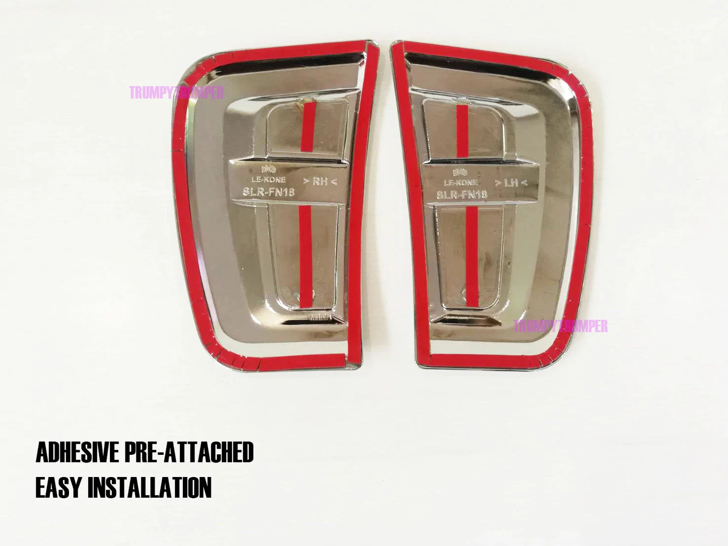 Chrome Side Vent Door Cover Trim for Toyota Fortuner (2015-2019)