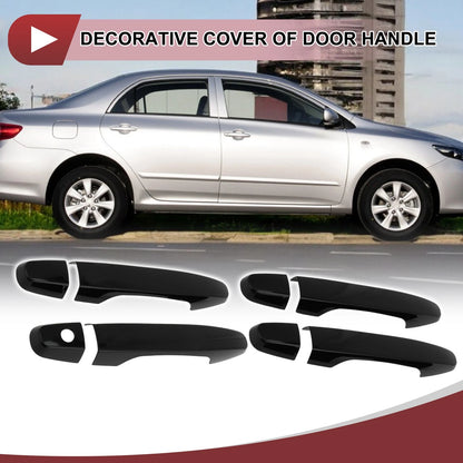 Set of 4 Car Door Handle Covers for Honda CR-V (2012–2016) Gloss Black ABS
