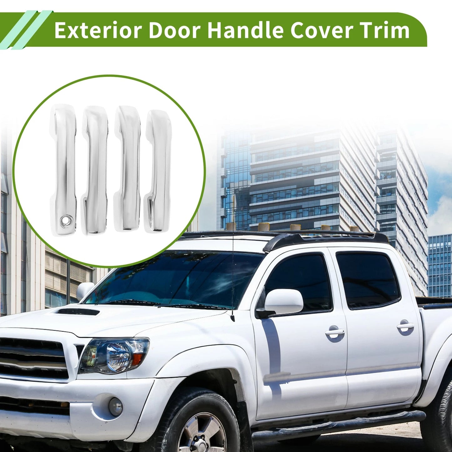 Set of 1 Exterior Door Handle Cover Trim for Toyota Tacoma (2024–2025) ABS