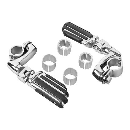 Chrome Highway Footpeg Pegs 25/32/35mm for Honda Harley Touring Dyna