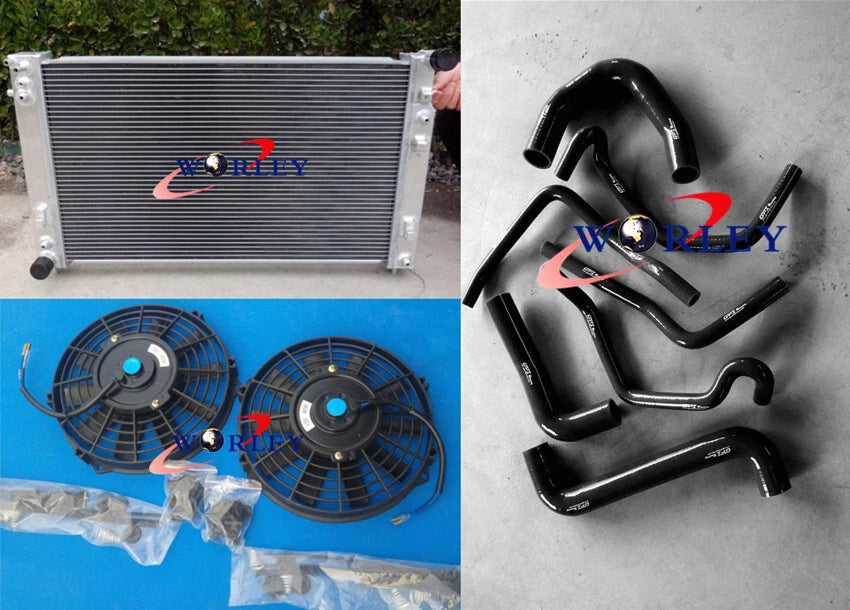 Aluminum Radiator with Fans and Hoses for Holden Commodore VT VX VU (1997–2006)