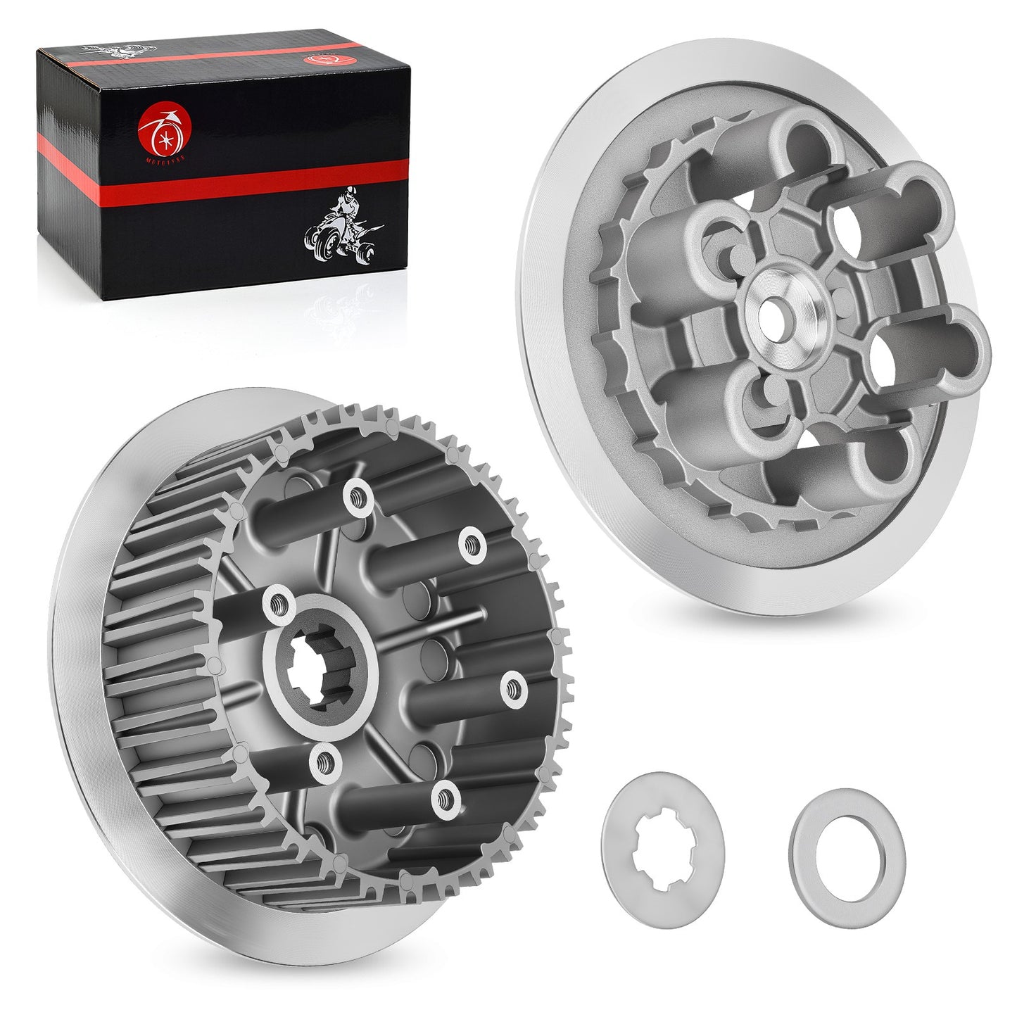 Clutch Pressure Plate Inner Hub & Lock Washer for Suzuki RM250 (1996–2006)