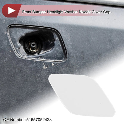 Front Right Bumper Trim Nozzle Cover for BMW X6 (2008–2014) No. 51657052428 White