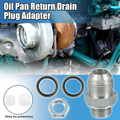 10AN-M18x1.5 Turbo Oil Pan Return Drain Plug Adapter Fitting