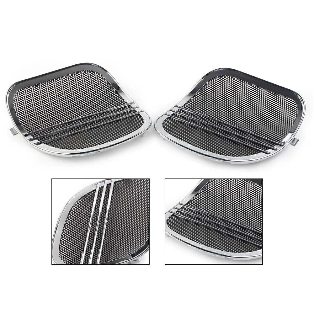 Chrome Tri-Line Speaker Grills Cover Trim for Harley Road Glide (2015-2021)