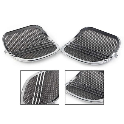 Chrome Tri-Line Speaker Grills Cover Trim for Harley Road Glide (2015-2021)