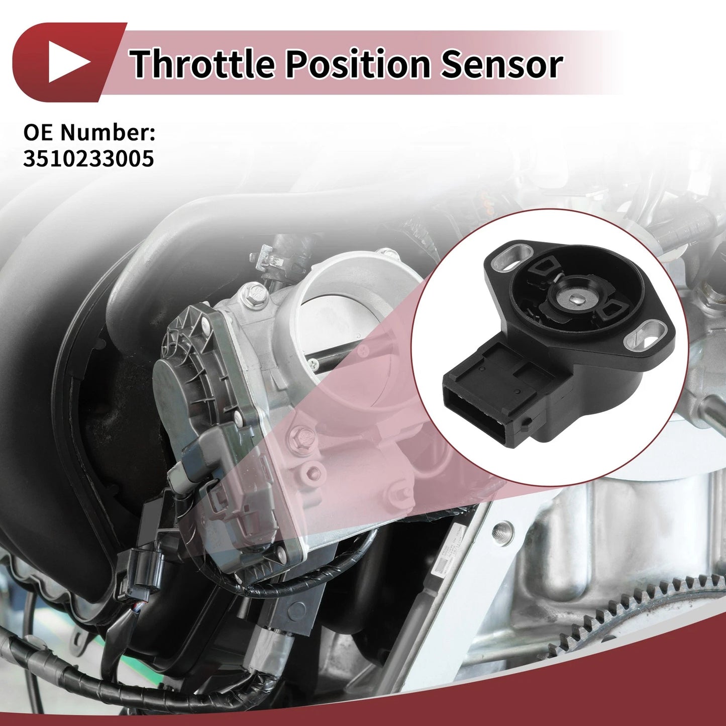 Throttle Position Sensor for Hyundai Elantra (1992–1995) No.3510233005