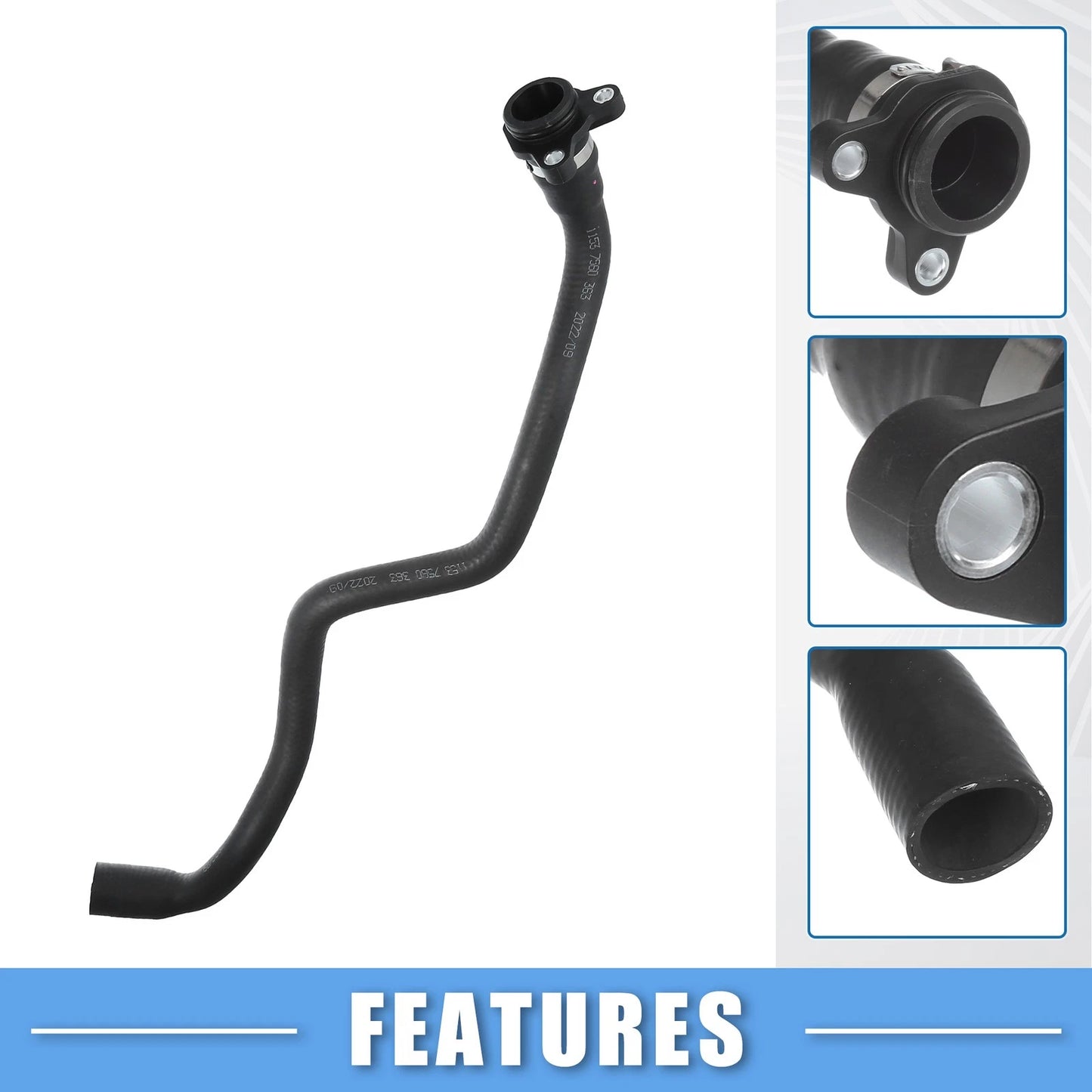 Radiator Coolant Hose No. 11537560363 for BMW X6 XDrive35i (2008–2014)