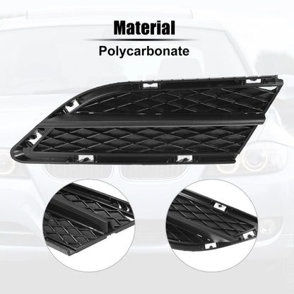 1 Pair Fog Light Grille Black for BMW 328i (2009-2010)