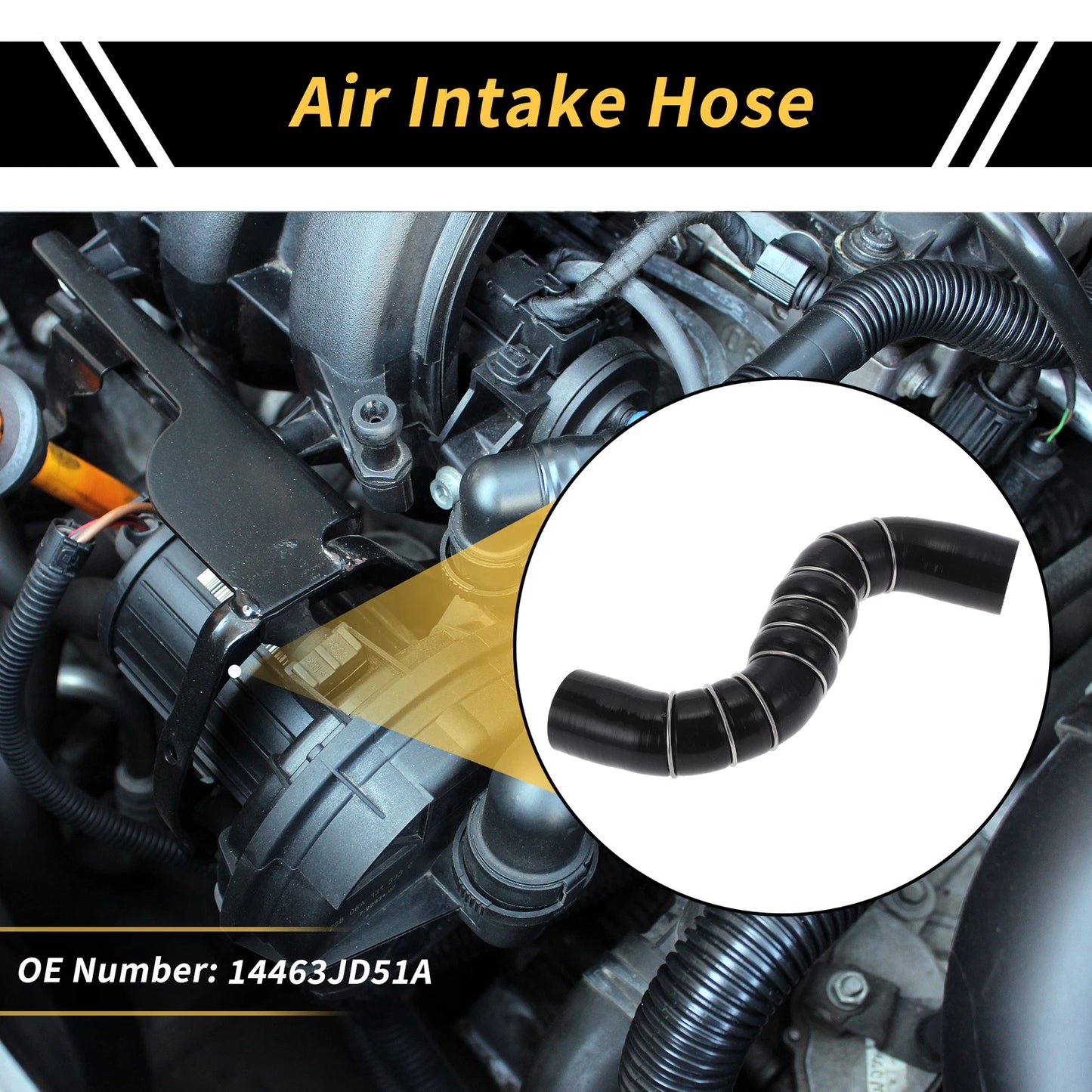 1 Pc Intake Hose for Nissan Qashqai 1.5 DCI (2007–2015) No. 14463JD51A