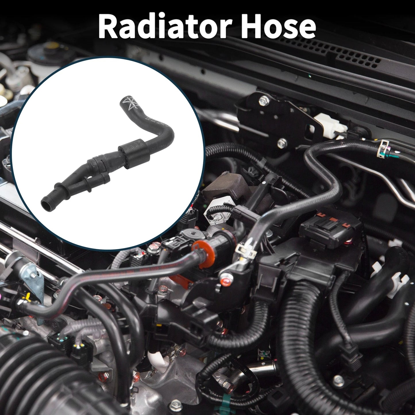 Radiator Hose Coolant Tubes for Volkswagen Jetta (2003–2005) Rubber Plastic