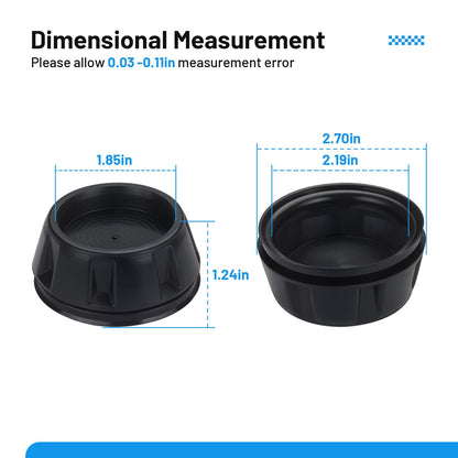 Set of 4 Wheel Center Caps for Honda Talon 1000 (2019–2023)