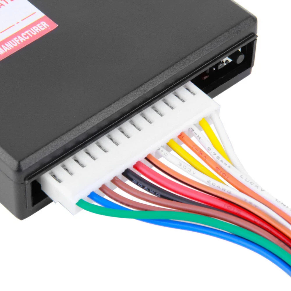 Keyless Entry System Control Box Kit for Universal Vehicle Door Lock Black