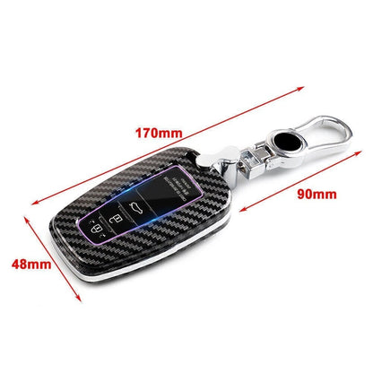 Key Fob Case for Toyota Camry, Corolla, C-HR, Prado, RAV4, Prius (White)