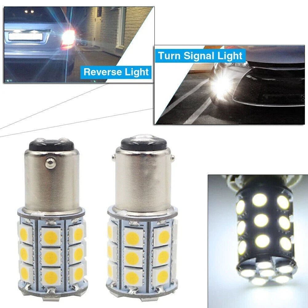 27-SMD BA15D White Cabin Marine Boat Interior Light Bulbs (1004-1142)