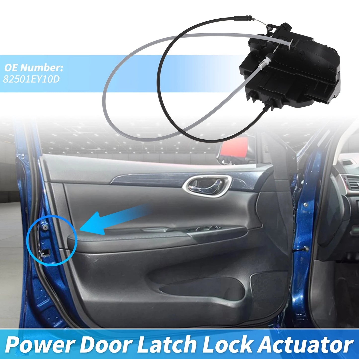 Rear Left Power Door Lock Actuator for Nissan Dualis J10 (2007–2014) 82501EY10D