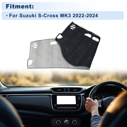 Dash Cover for Suzuki S-Cross MK3 (2022–2024) Without HUD, Flannel Gray