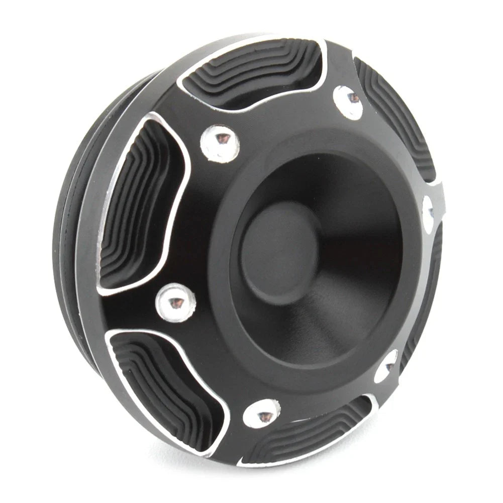 Black & Silver Frame Hole Cover Caps for Harley X350