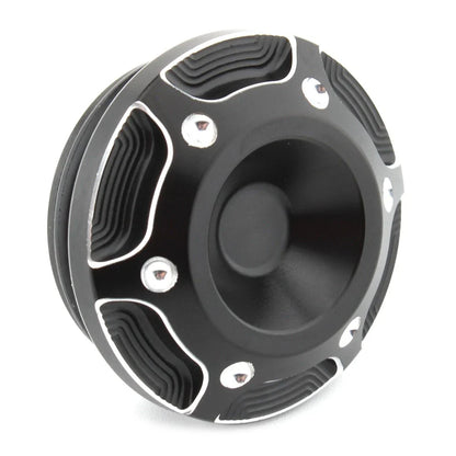 Black & Silver Frame Hole Cover Caps for Harley X350