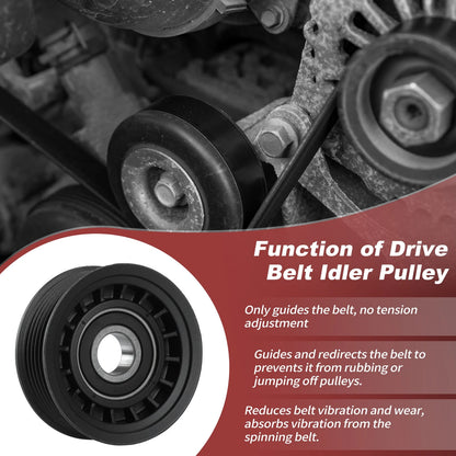 Accessory Drive Belt Idler Pulley for GMC Chevrolet Ford Toyota