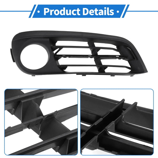 1 Pc Front Right Fog Light Grill for BMW 528i Black (2015 - 2016)