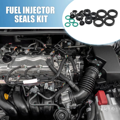 Set of 4 Fuel Injector O Rings Seals with Micro Filters for Suzuki GSXR 600 750 (2001–2019)
