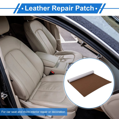 Self Adhesive Leather Repair Patch Tap for Car Seat Sofa (Light Brown)