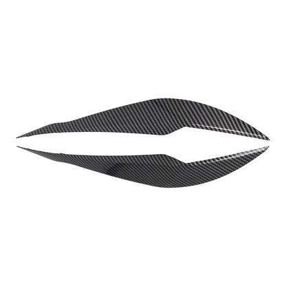 Carbon Black Eyelid Headlight Cover Set for F30 Sedan (2012–2018)
