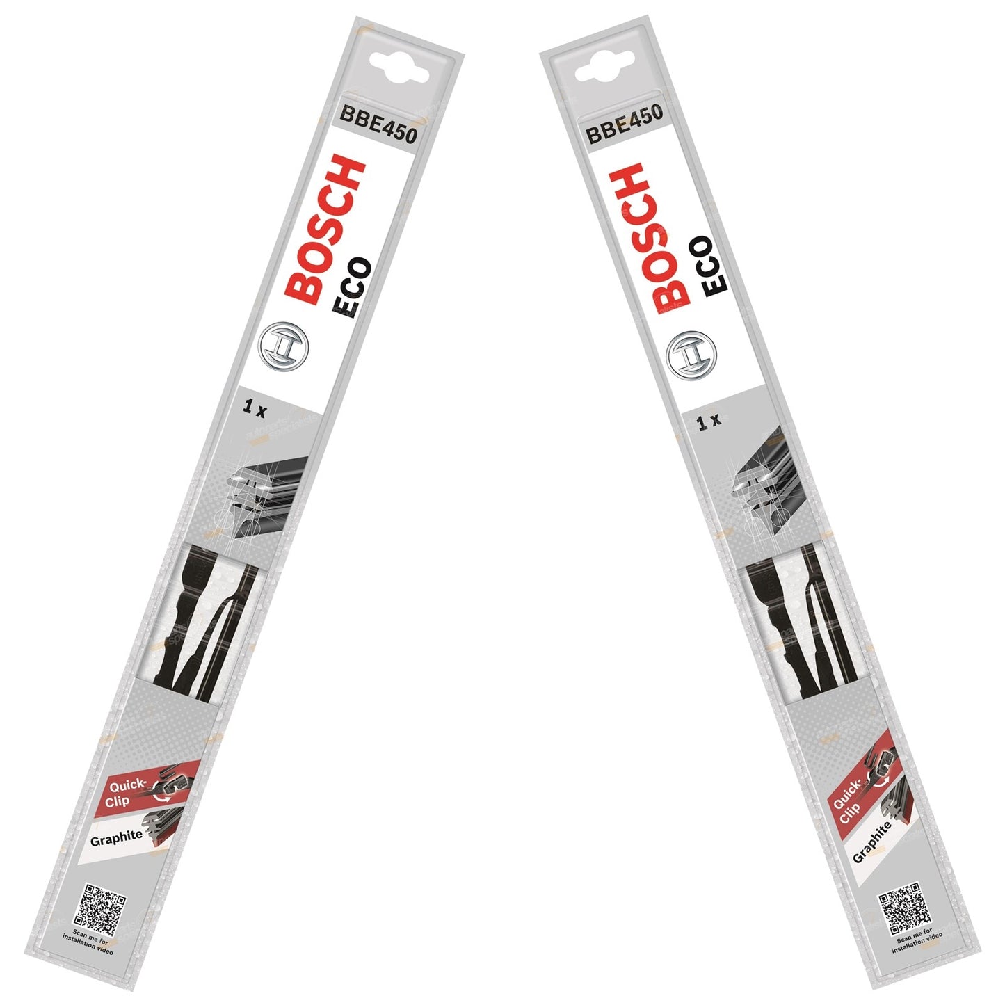 Set of 2 Bosch Eco Front Wiper Blades for Mitsubishi Pajero Io (1999–2003)