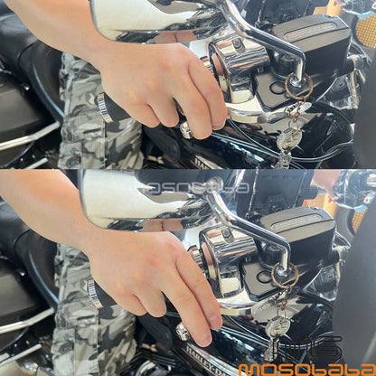 Black Brake & Clutch Levers for Harley Sportster XL1200C XL1200X XL1200V (2004-2023)