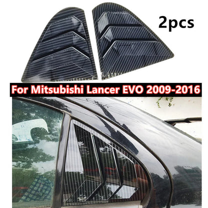 Carbon Fiber Side Vent Window Louver Cover for Mitsubishi Lancer EVO(2009–2016)