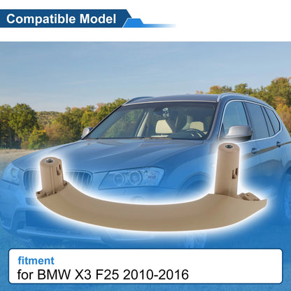 Front Passenger Side Inner Door Panel Handle for BMW X3 F25 (2010–2016) Beige