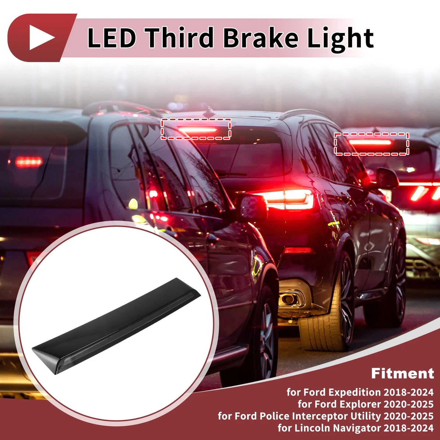 LED Third Brake Light for Ford Expedition Explorer (2011–2017) JL1Z13A613C
