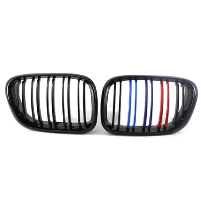 Gloss Black Dual Slat Kidney Grille for BMW X5 (2000–2003)