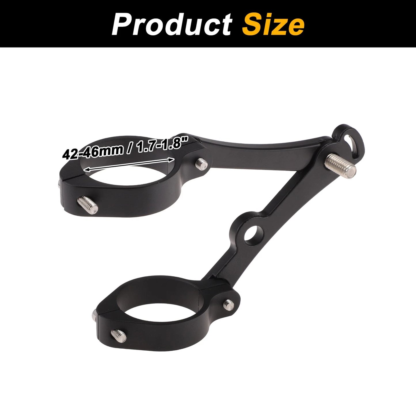 Light Bar Mounting Bracket Set of 2 for Motorcycle (Universal Fit)