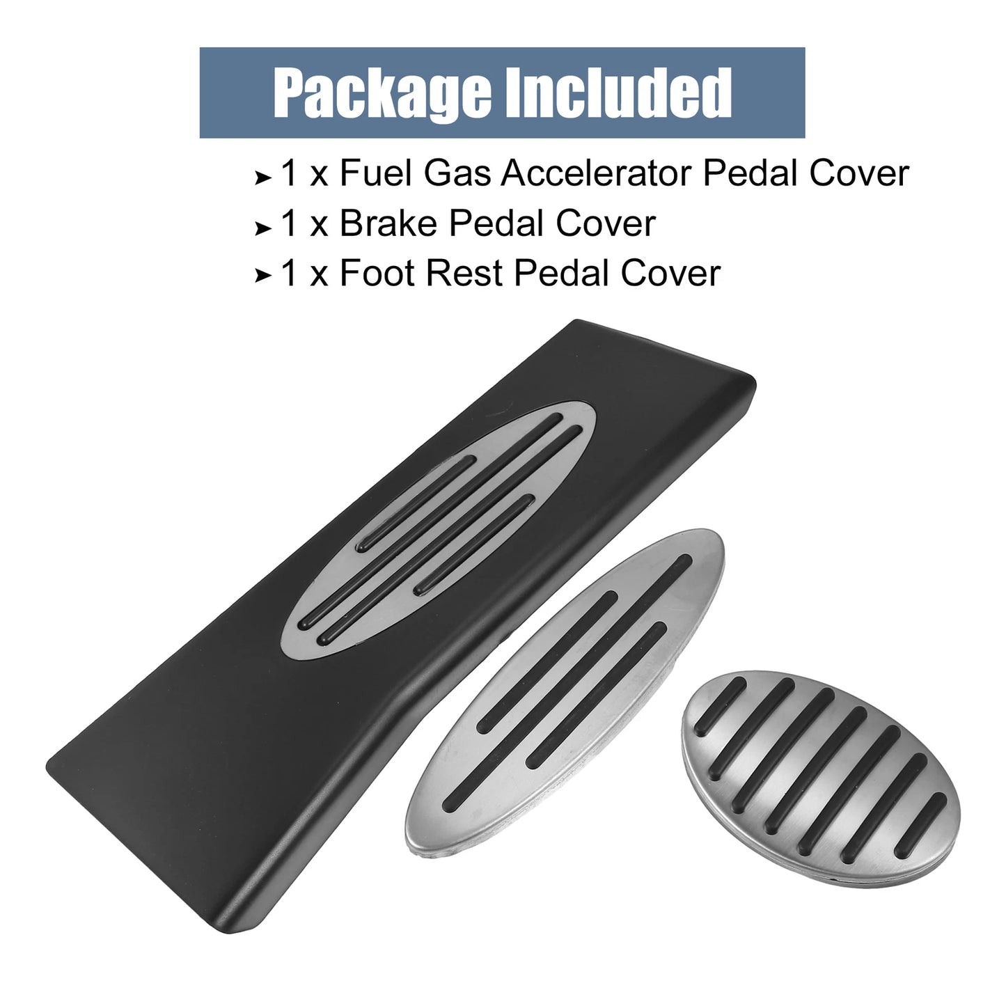 3pcs Accelerator & Brake Pedal Cover Kit for Mini Cooper JCW F54 (2015–2023)