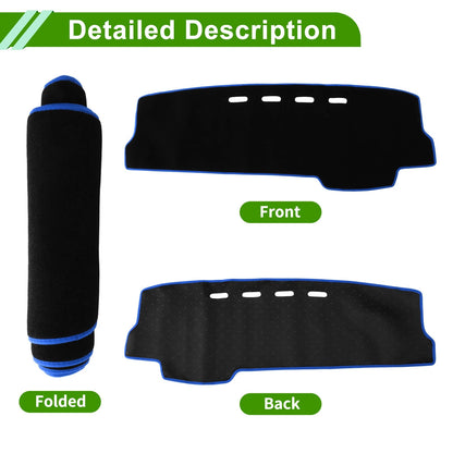 Dashboard Cover for Suzuki Alto (2019–2022) Black Blue Trim 1 Pc