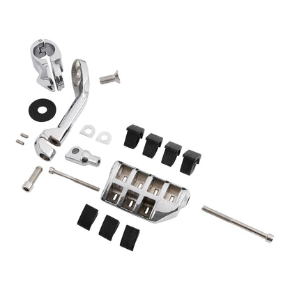 1-1/4" Chrome Footpeg Footrest Mount for Harley Touring Engine Guard