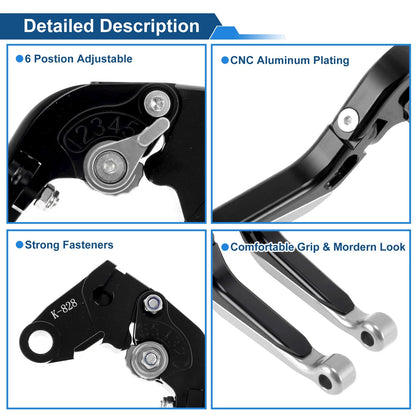 Brake Clutch Levers for Kawasaki Ninja ZX6R 636 (2000–2004)