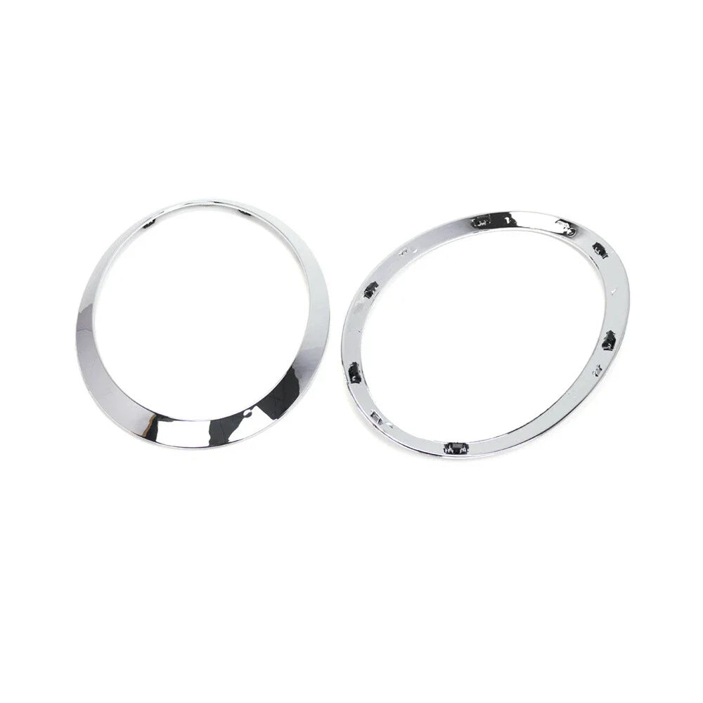 Chrome Headlight Ring Trim Bezel Cover for Mini Cooper F55 F56 F57 (2014-2021)