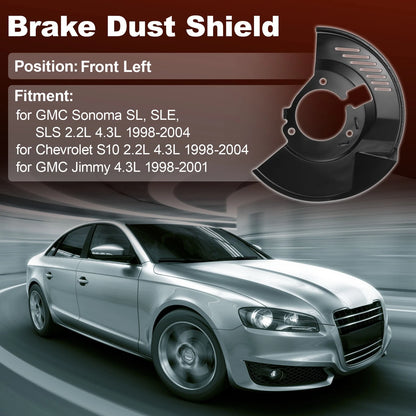 Front Left Wheel Brake Dust Shield for GMC Sonoma (1996–2004) 15704499