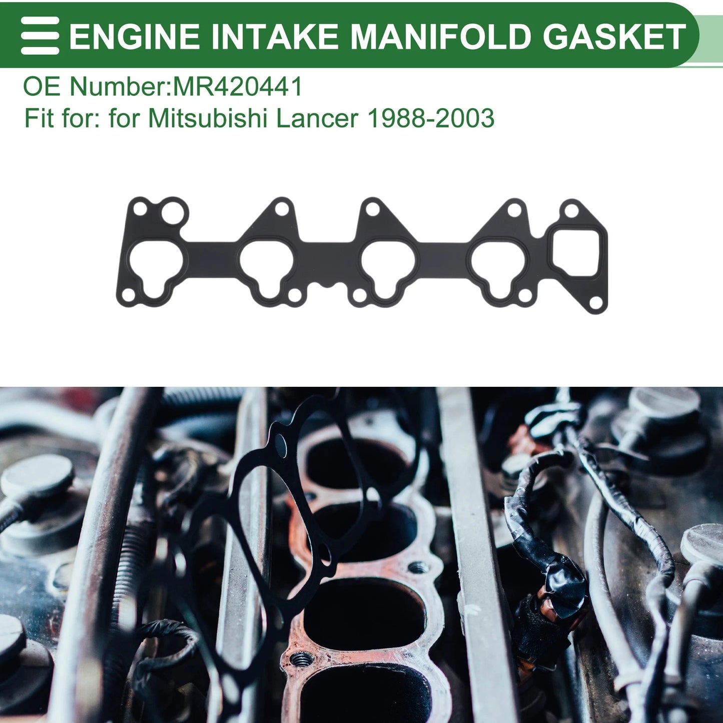 Engine Intake Manifold Gasket for Mitsubishi Lancer (1988–2003) No.MD311949