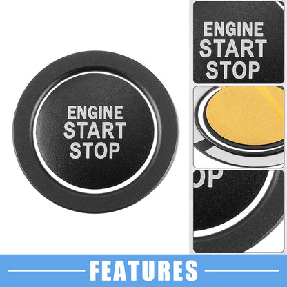 Engine Start Ignition Button Sticker for Lexus IS ES RX GS NX (2014–2023) Aluminum Black