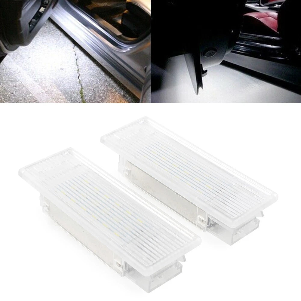 2X White LED Door Courtesy Footwell Light for BMW F20 F21 F30 F31 F32 F15 X5 X6
