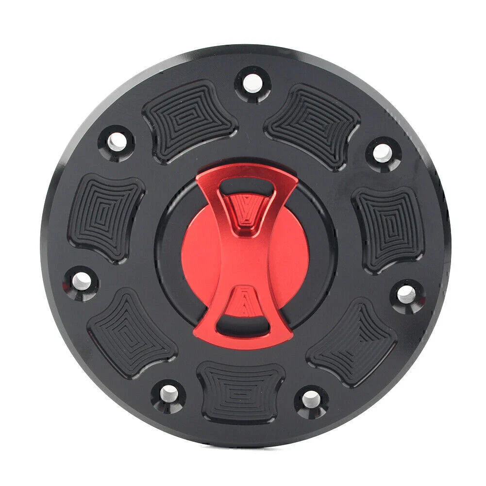 Red Fuel Gas Tank Cap Cover for Kawasaki Ninja 500, ZX-6, ZX-7, ZRX-1100, GPZ500